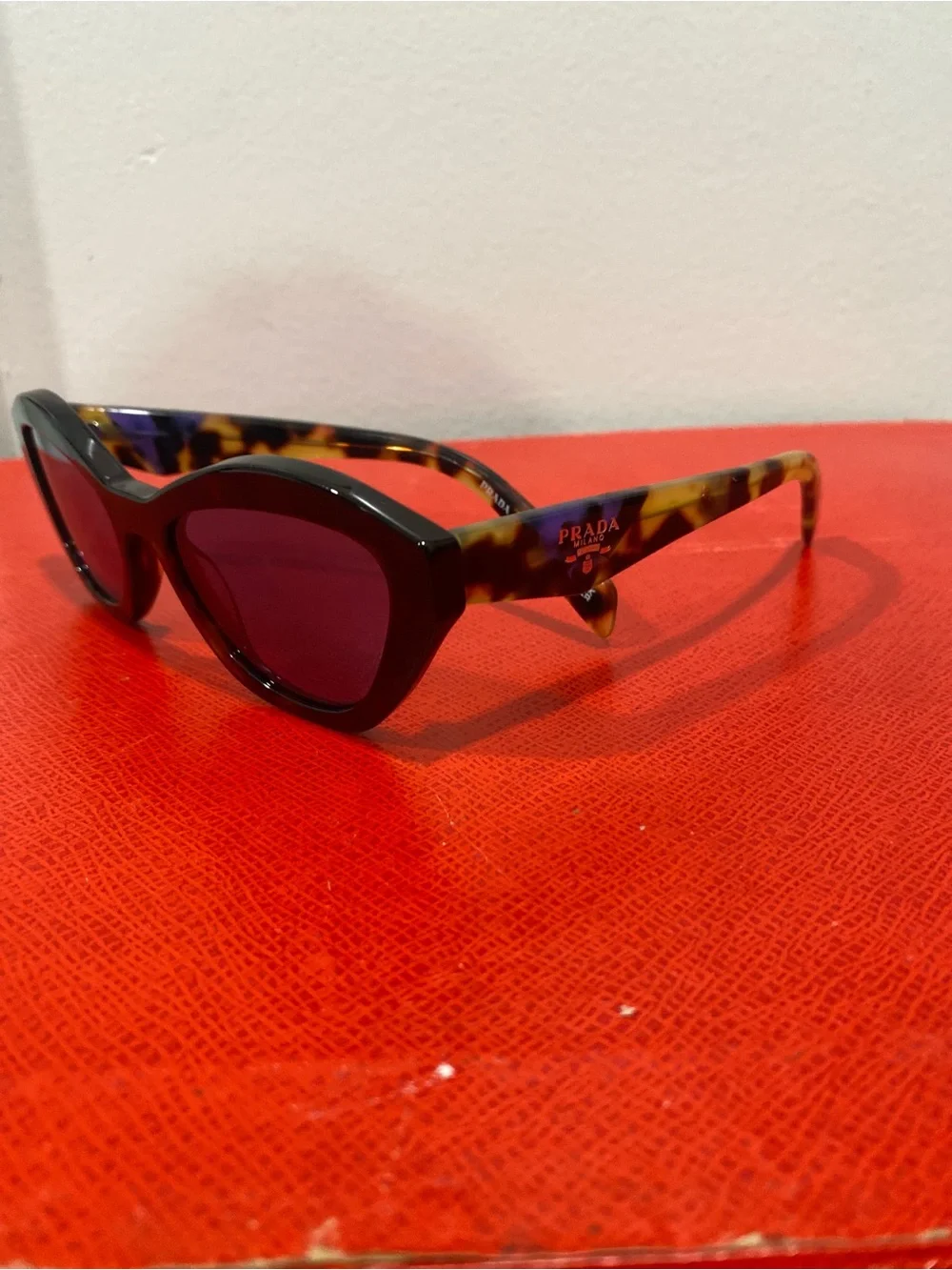 Prada SPR A02 Cat-Eye Women’s Purple/Tortoise Sunglasses